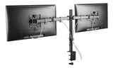 Deltaco - Dual Monitor Monitor Arm - 13&quot;-32&quot; Monitors - Svart