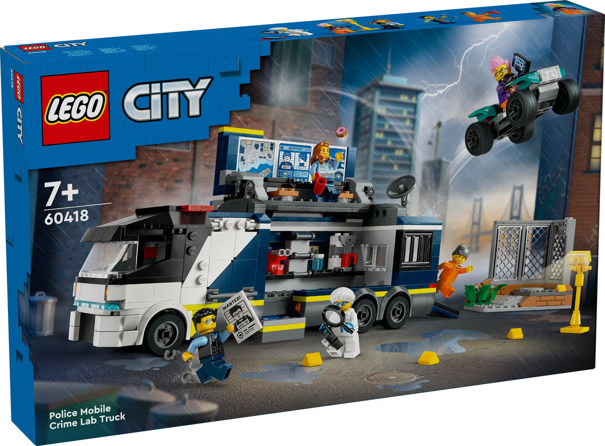 LEGO 60418 Stadspolisbil Med Laboratorium, Byggleksakssats