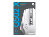 Logitech G G502 X LIGHTSPEED Optisk Trådlös Vit