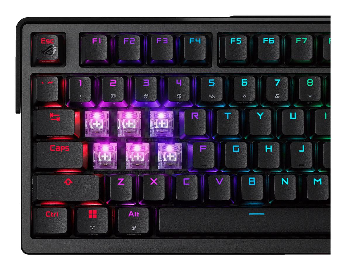 ASUS ROG AZOTH EXTREME 75% Wireless DIY Custom Gaming Keyboard, OLED display