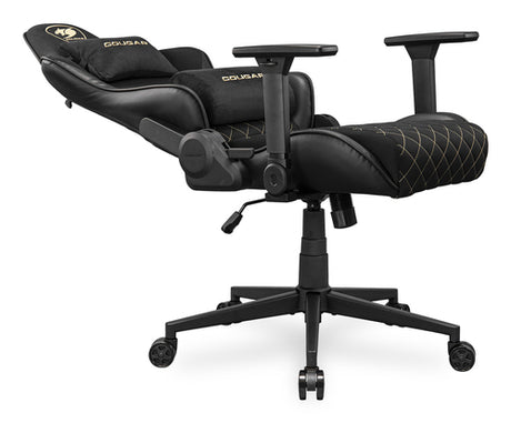 COUGAR Armor One V2 Gold F, PVC/stof, sort gamingstol – produktdetalje