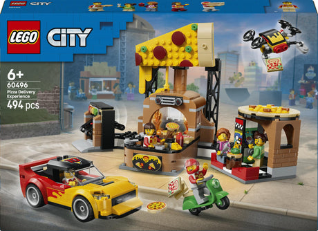 LEGO 60496 City pizza delivery experience with vehicles LEGO