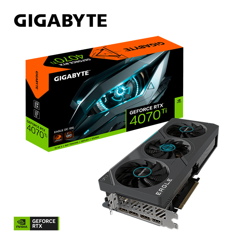 GIGABYTE GeForce RTX 4070 Ti EAGLE OC - 12 GB GDDR6X RAM - Grafikkort