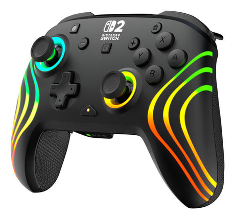 Turtle Beach Afterglow Wave Wireless – Switch-controller, sort – Set skråt fra venstre