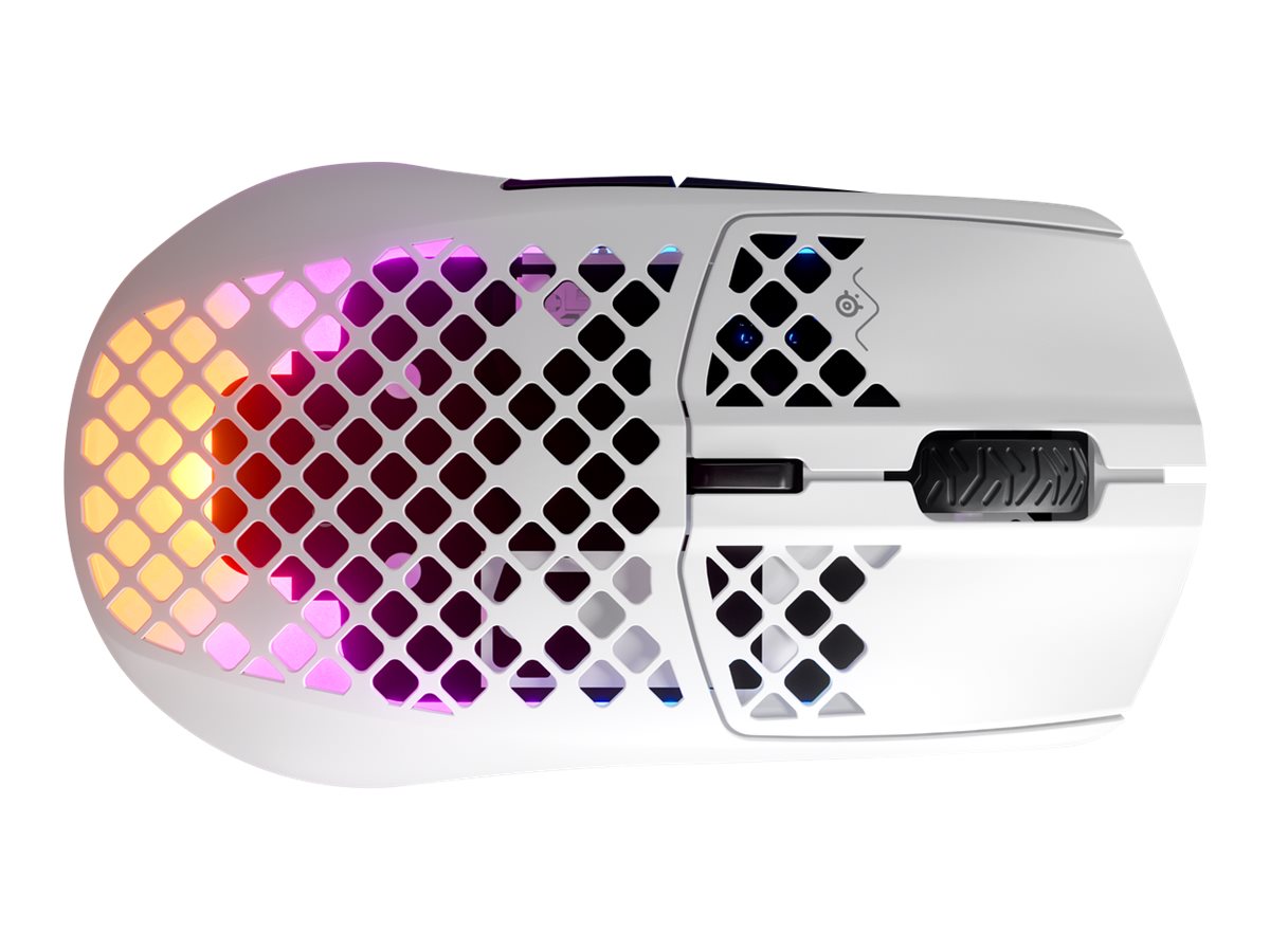SteelSeries Aerox 3 WIRELESS 2022 Edition Optisk Trådlös Kabling Vit