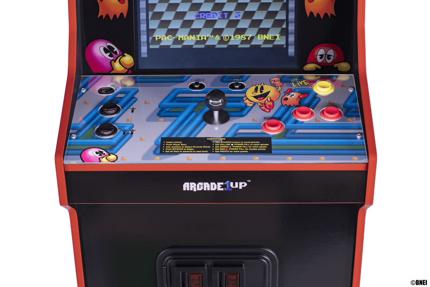 ARCADE 1 UP PAC-MANIA LEGACY 14-I-1 WIFI-AKTIVERAD ARCADE MACHINE