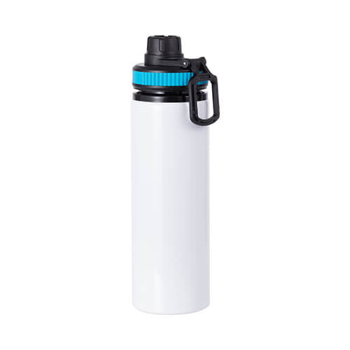 Enkel stålflaska - 850 ml - Vit