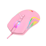Gaming mouse Havit MS1026 RGB 1000-6400 DPI (pink) Havit