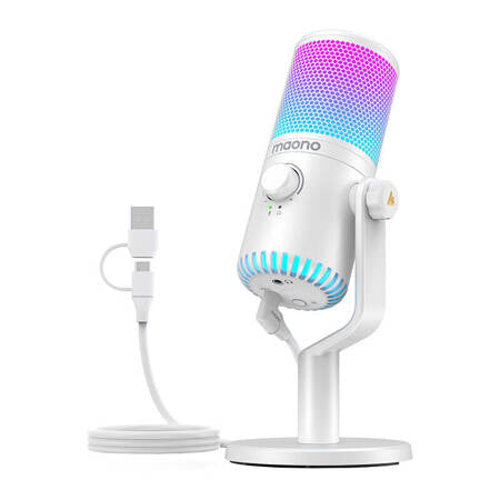 Gaming Microphone Maono DM30RGB (hvid) Maono