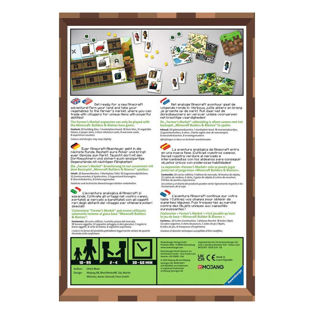 Minecraft Board Game Expansion Builders & Biomes: Farmers Market