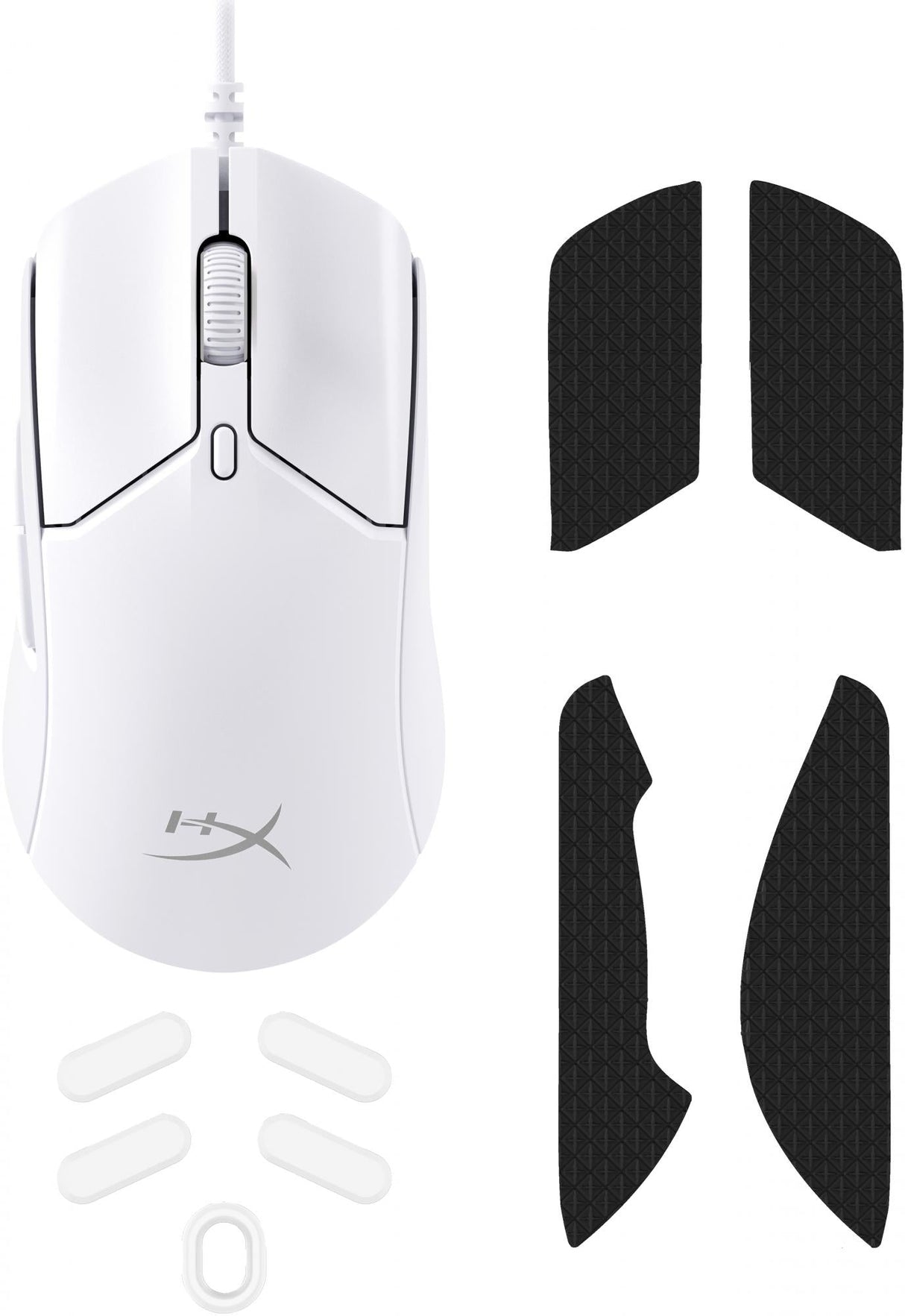 HyperX Pulsefire Haste 2 Optisk Kabel Vit