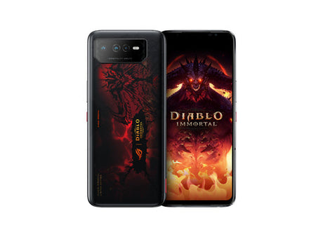 ASUS ROG Phone 6 Diablo Immortal Edition – vist i en samlet opsætning (vinkel 8)