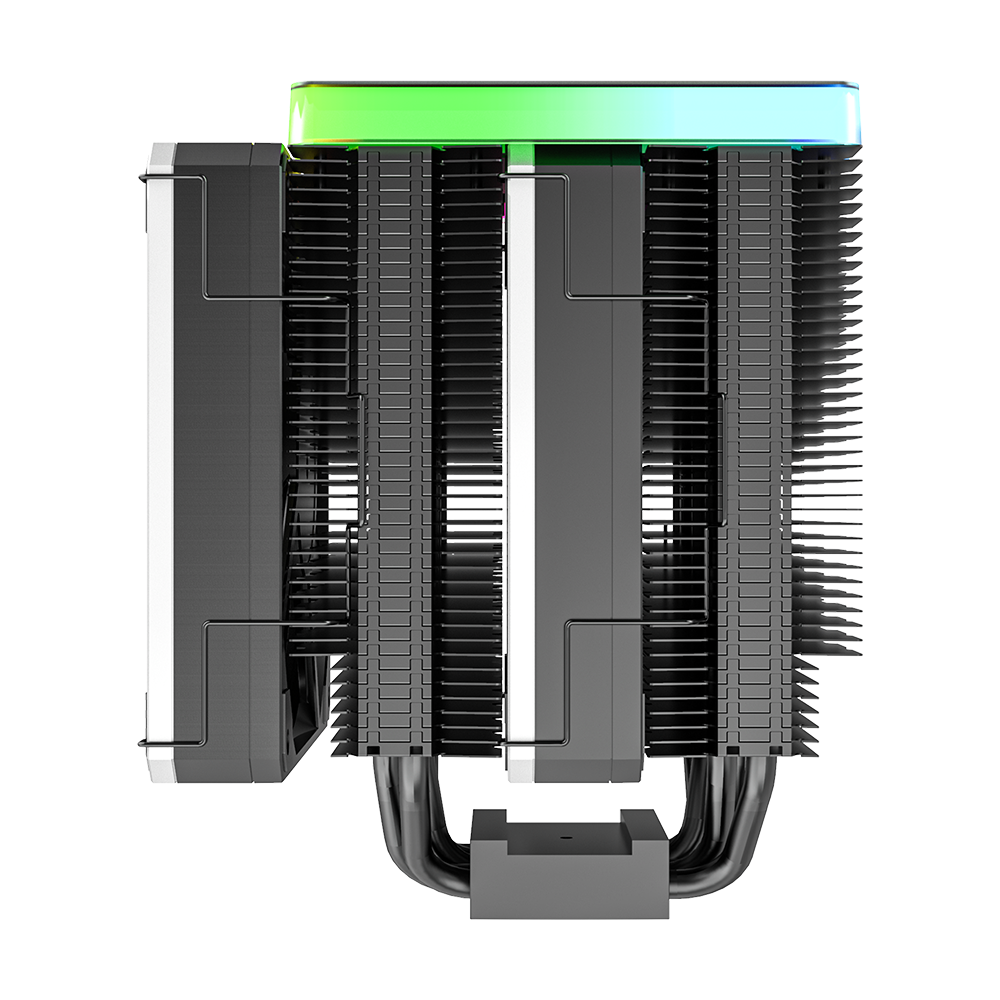 Montech Metal DT24 Premium - CPU-kylare, ARGB topplock, 2x 120 mm PWM-fläktar, LGA1700 + AM5-stöd, 270W TDP