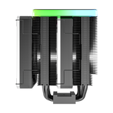Montech Metal DT24 Premium - CPU-kylare, ARGB topplock, 2x 120 mm PWM-fläktar, LGA1700 + AM5-stöd, 270W TDP