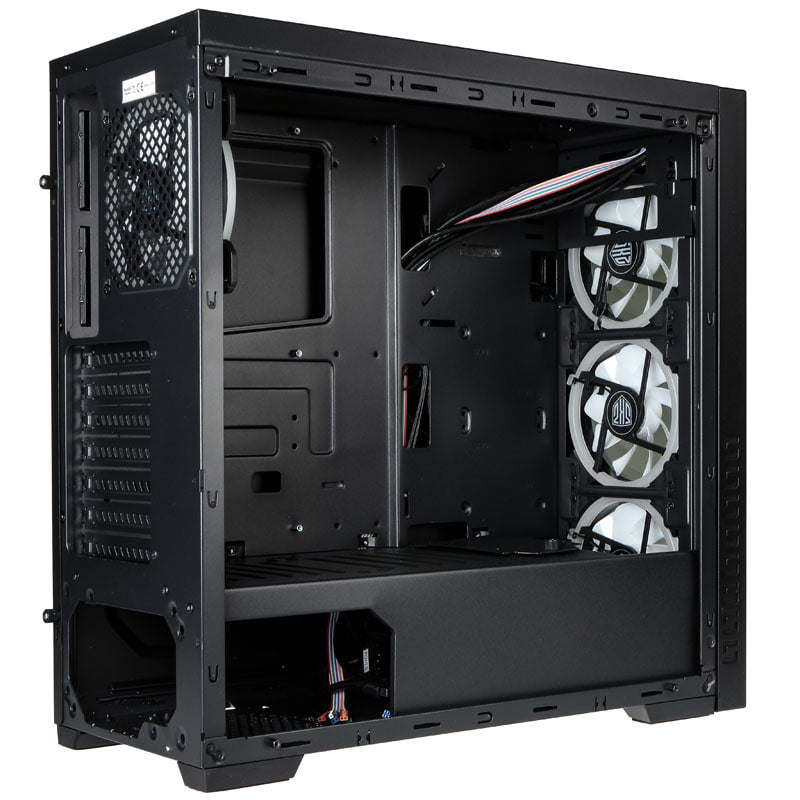 Kolink Horizon RGB Midi-Tower - Härdat Glas - Svart