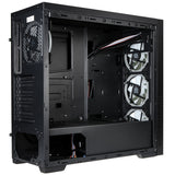 Kolink Horizon RGB Midi-Tower - Härdat Glas - Svart