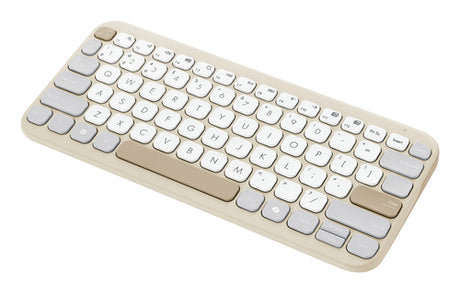 ASUS Marshmallow KW100 beige/grå – set skråt fra siden