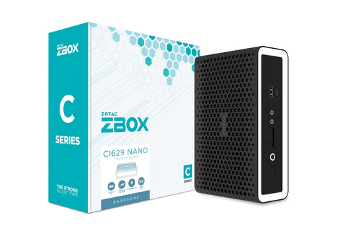 Zotac ZBOX CI629 Nano – PC og emballage