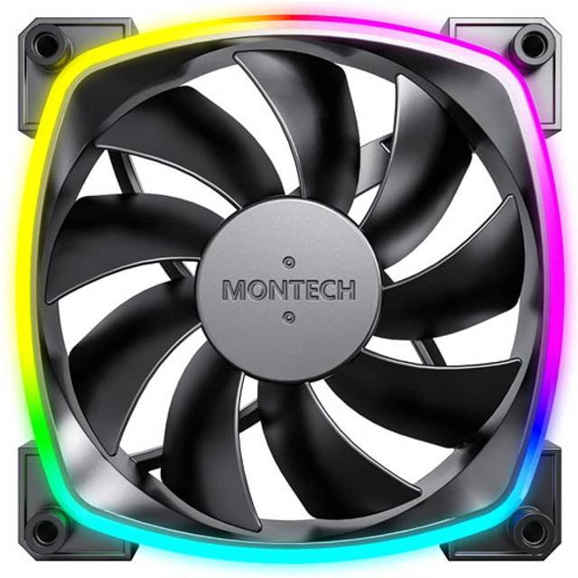 Montech AX120 PWM Svart- 120mm ARGB