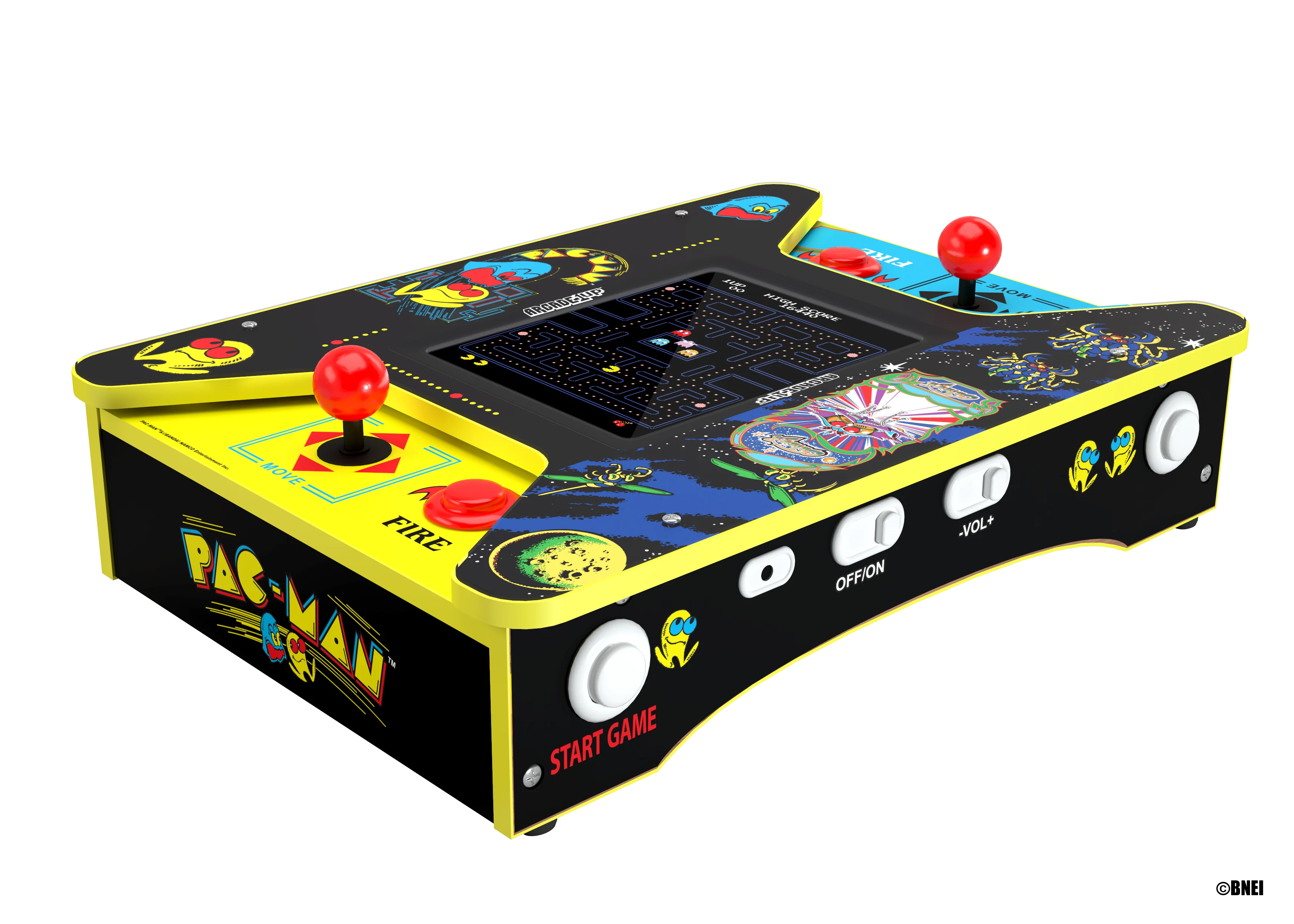 ARCADE 1 Up Pac-Man Head-to-Head-bord