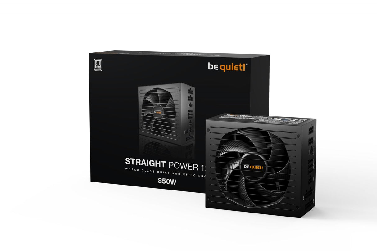 be quiet! Straight Power 12 Platinum 850W ATX3.0, PC power supply (black, 1x 12VHPWR, 4x PCIe, cable management, 850 watts) Be quiet