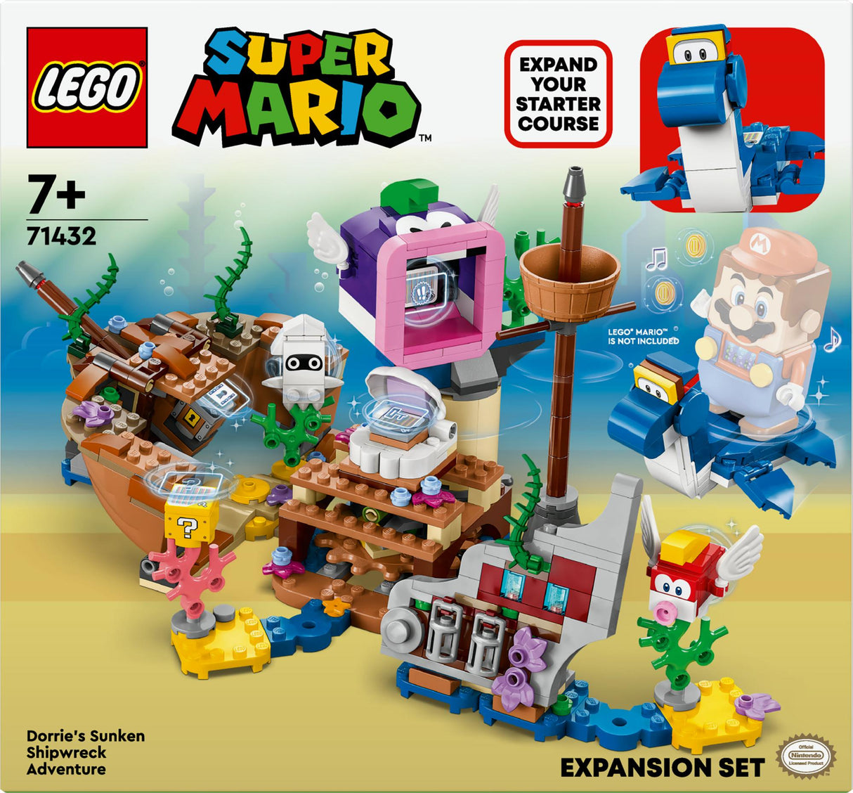 LEGO Super Mario - Dorries Sunken Shipwreck Adventure Expansion Set (71432)