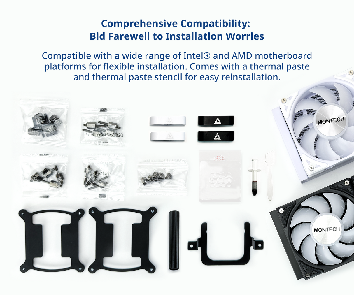 Montech Hyper Flow ARGB 240 AIO, Svart