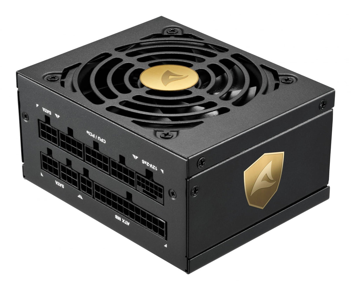 Sharkoon Rebel P20 SFX 750W Black SFX 12V 4.1 Cybenetics Platinum 12V-2x6 Fully Modular Zero RPM Power Supply Sharkoon