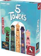 Deep Print Games 5 Towers Kortspil Tysk – Æske set fra siden
