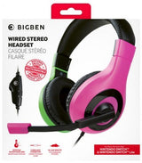 Stereo Gaming Headset V1 - Pink/Grøn