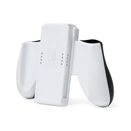 PowerA Joy-Con Comfort Grip Nintendo Switch Hvid – Hvidt Joy-Con-greb set skråt