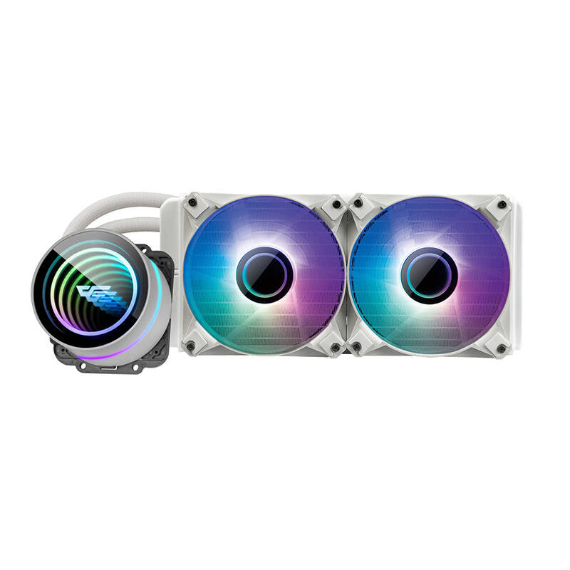 PC Vattenkylning Darkflash DX240 V2.6 ARGB 2x 120x120 (vit)