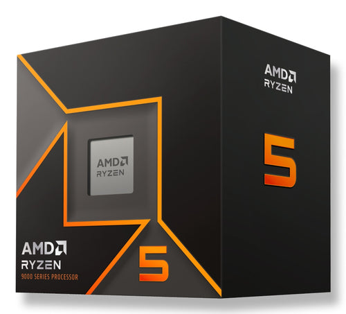 AMD Ryzen 5 9600 boxed – æskens forside med Ryzen 5-logo