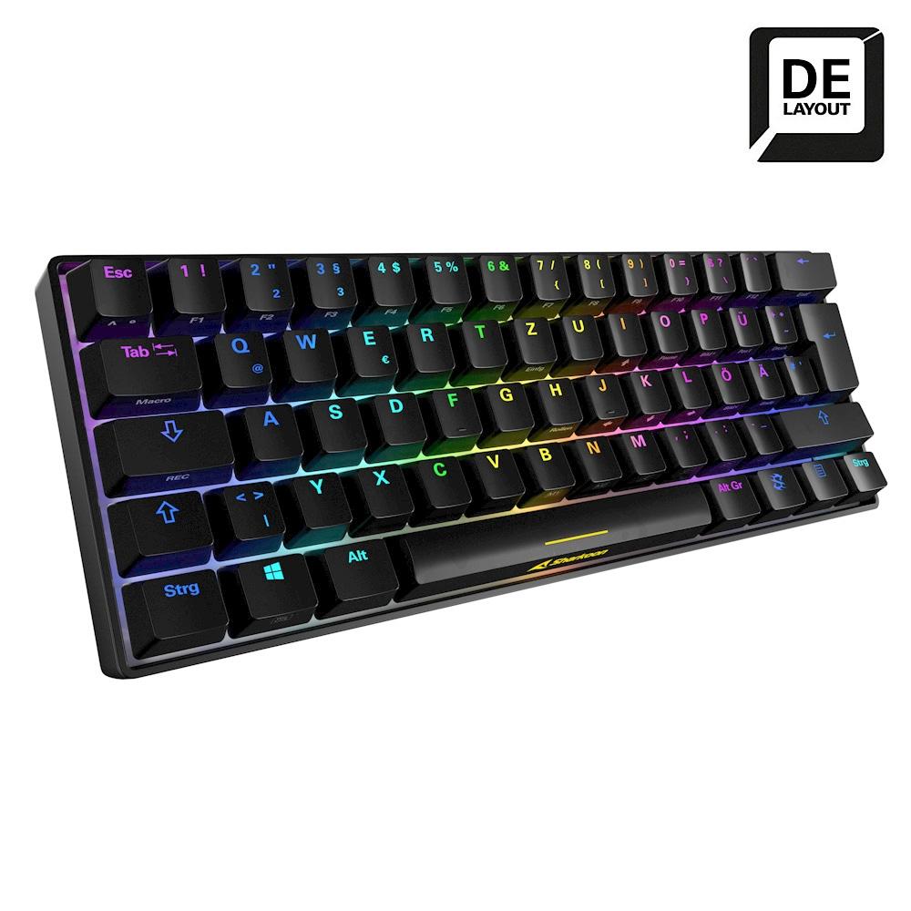 DE layout - Sharkoon SKILLER SGK50 S4, gaming keyboard (black, Kailh Brown) Sharkoon