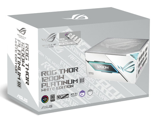 ASUS ROG Thor 1200P3 White Gaming E – 1200 W PSU – emballage