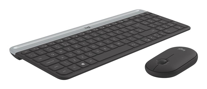 Logitech - Slim Wireless Keyboard and Mouse Combo MK470 NORDIC Logitech