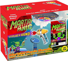Martian Panic – Game and Blaster Gun Bundle (Kode i boks) – Nintendo Switch – spilomslag