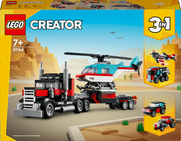 LEGO Creator - Flatbed Truck med Helicopter (31146)