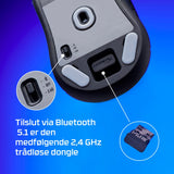 HyperX Pulsefire Haste 2 Mini Optisk Trådlös Kabel Svart
