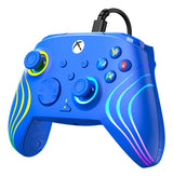 Turtle Beach Afterglow Wave Wired – Xbox/PC, blå – Set skråt fra højre