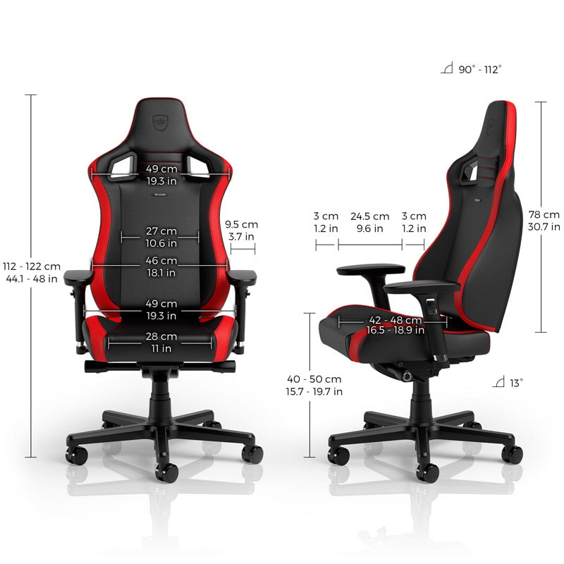 Noblechairs EPIC Compact Black/Carbon/Red
