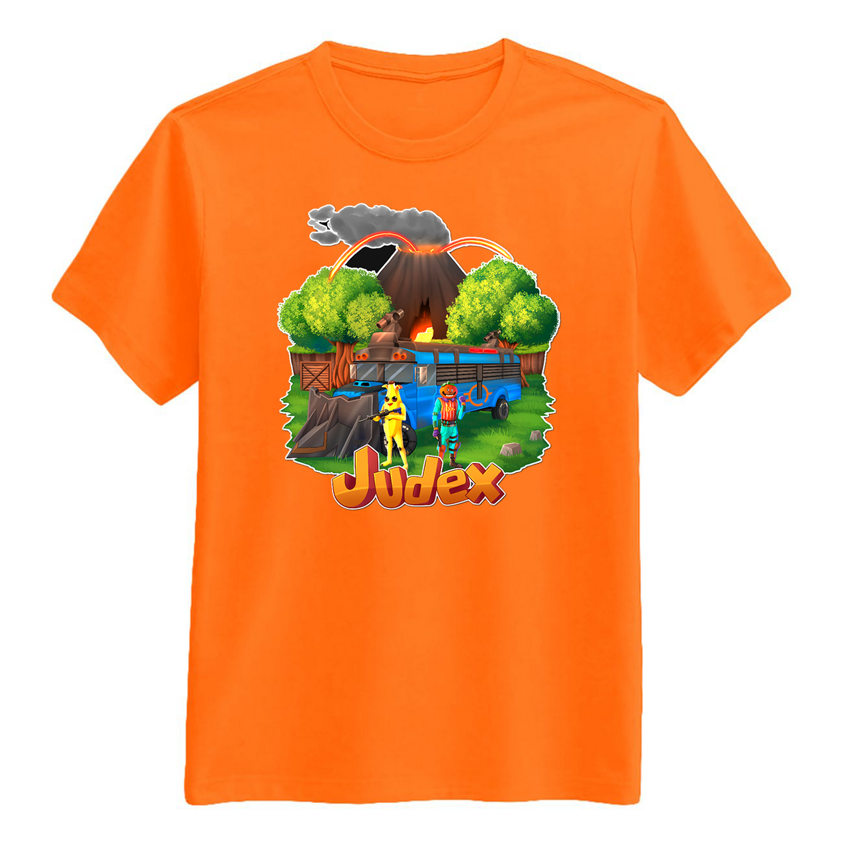 Judex Fortnite Battlebus Tee - Orange