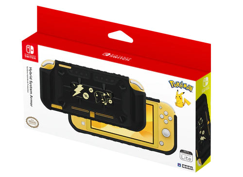 HORI Switch Lite Hybrid System Armor - Pokémon Pikachu Black &amp; Gold
