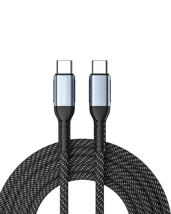 Universe USB-C till USB-C 100W snabbladdningskabel, 2 M - Svart