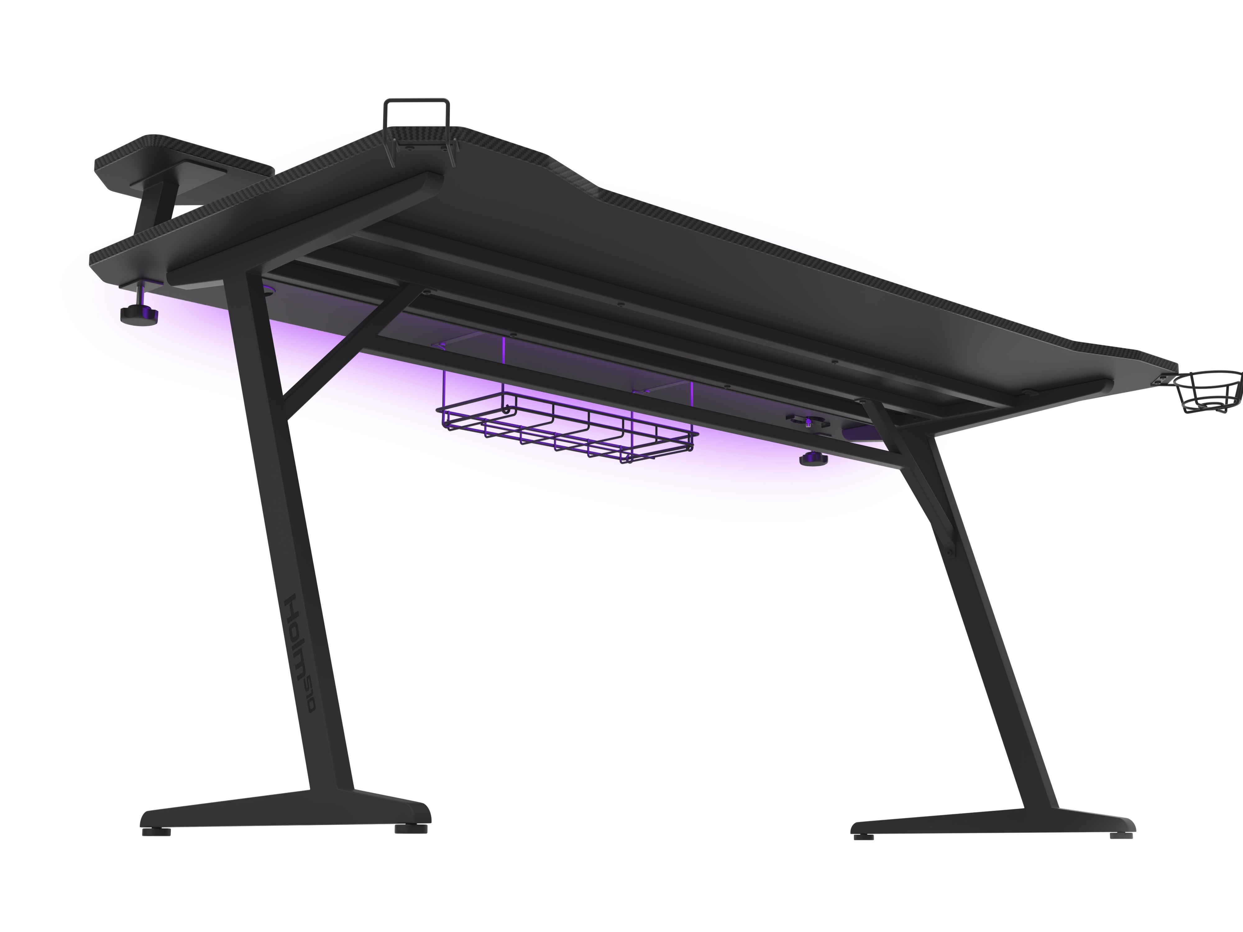 Genesis Holm 510 RGB Skrivbord Stålram Svart Gaming