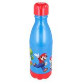 Super Mario - Plastvattenflaska - Blå - 560 ML