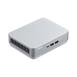 Sølvkabinet på ASUS NUC 14 Pro+ i vinkel