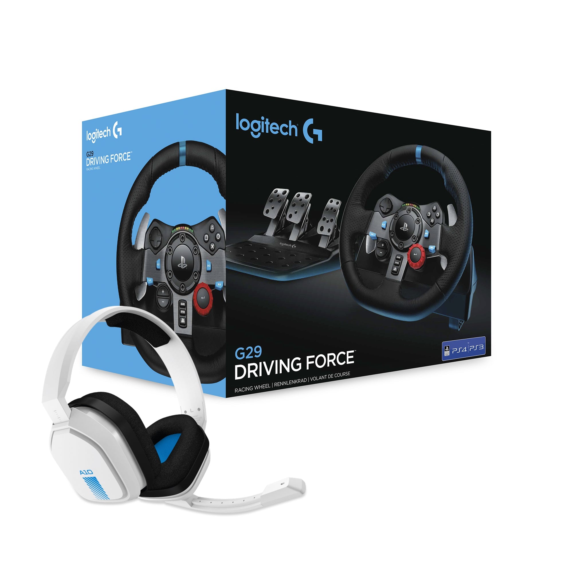 Logitech - G29 Driving Force PS3/PS4/PS5 + Astro A10 Headsetpaket