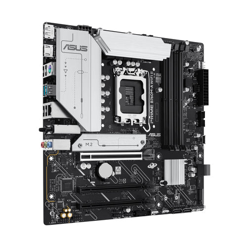 ASUS PRIME B760M-A WIFI II bundkort i højrevinklet visning