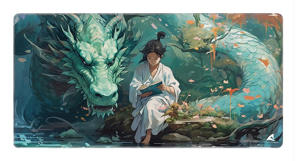 Sharkoon SKILLER SGP40 D8 Teal Multicolor 1000x500mm Water-Repellent Stitched Anti-Slip Gaming Mouse Pad Sharkoon